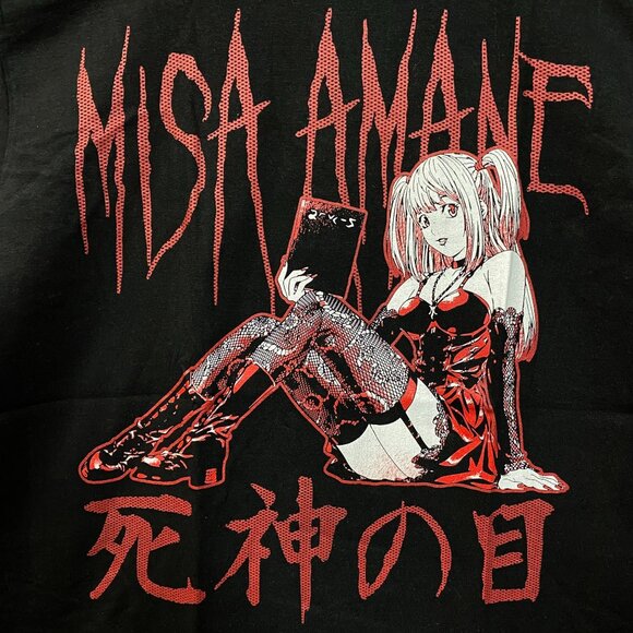 Death Note Misa Amane Gothic Style Anime T-Shirt Medium - Picture 2 of 4